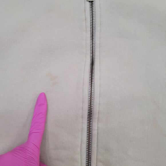 Vintage Y2K Adidas Track Jacket XL 26x28 Khaki Beige - Picture 11 of 16